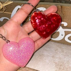Heart Keychains!! @simplyresin_ on insta!!